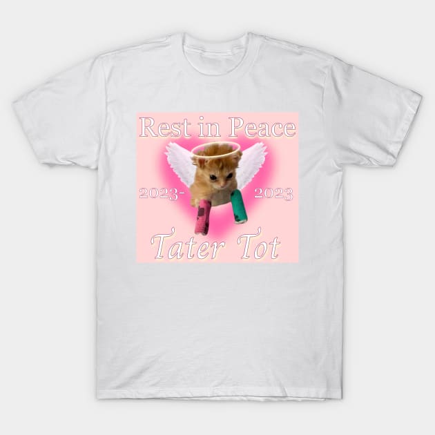 Rest in Peace Tater Tot Angel T-Shirt by ellanely